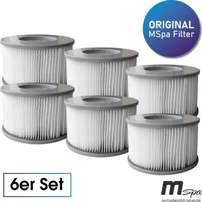 Produktbild von MSpa Whirlpool Filter 6er Set