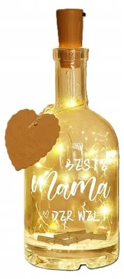 Immagine prodotto di Bottiglia decorativa con luci LED – Regalo per la mamma – Decorazione luminosa