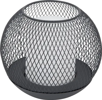 Produktbild von Dehner Solarkugel, Ø 15 cm, Höhe 12.5 cm, warmweiß, Metall/Kunststoff, grau