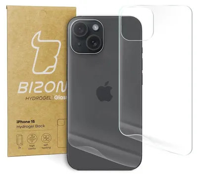 Produktbild von Folia hydrożelowa na tył Bizon Glass Hydrogel Back, iPhone 15, 2 sztuki