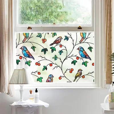 Zdjęcie produktu dla Folia Raamfolie Privacy – Szkło dekoracyjne – Dekoracja wnętrz – Przyczepność statyczna, bez kleju – 200 x 90 cm – Kolorowa