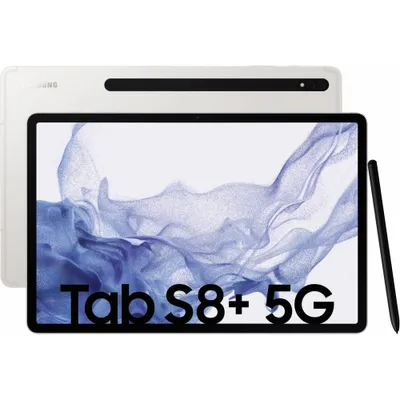 Produktbild von Samsung SM-X806 Galaxy Tab S8+ 12.4' 5G 8GB RAM 256GB Silber EU