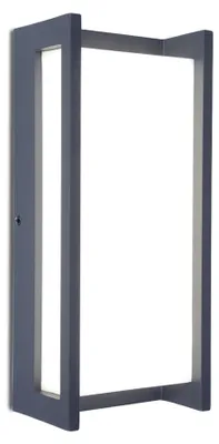 Produktbild von LUTEC QUBO, Wandbeleuchtung für den Außenbereich, Grau, Aluminium, Polycarbonat (PC), IP54, Fassade, I