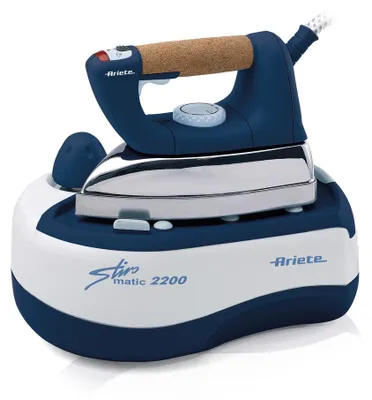 Produktbild von Ariete 6257/01, 2000 W, Aluminium-Sockelplatte, 3 bar, 0,8 l, 80 g/min, Blau, Weiß