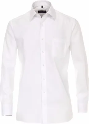 Produktbild von CASAMODA Herren Businesshemd 69er Langarm Kent Comfort Fit Weiß 43