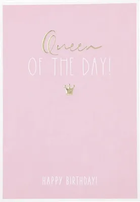 Produktbild von Depesche Klappkarten Besonders schön ohne Verpackung : Queen OF THE DAY! HAPPY BIRTHDAY! Klappkarten Besonders schön ohne Verpackung: Queen OF THE DAY! HAPPY BIRTHDAY!