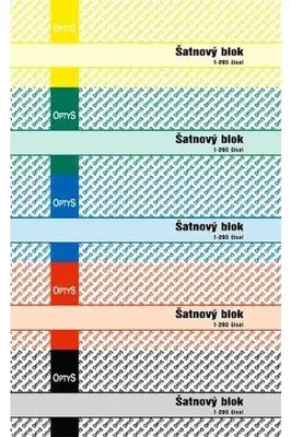 Produktbild von Tiskopis Šatnový blok 1-200 Optys, 145x50 mm, 200 listů
