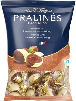 Produktbild von MaitreTruffout Pralinen-Duett mit Haselnusscreme 125 g