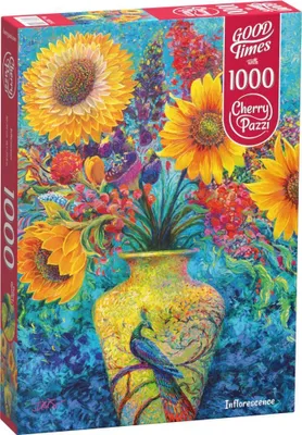 Produktbild von CHERRY PAZZI Puzzle Blumen 1000 Teile