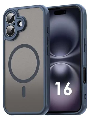 Produktbild von Handyhülle für Apple iPhone 16 Matt Case Schutzhülle Kratzfest Passgenau Blau