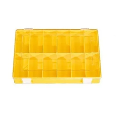 Produktbild von Sortierkasten Hünersdorff Classic 225x335x55mm 12 Fächer gelb