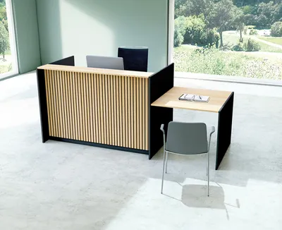 Produktbild von Marino up & down Empfangstheke 253 x 98 cm, elektrisch höhenverstellbar