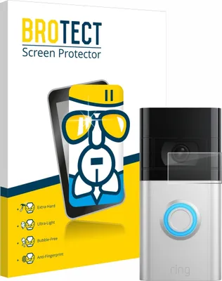 Produktbild von BROTECT Schutzglas für Ring Video Doorbell 3 Schutzfolie Panzer Folie Glas Display Schutz klar