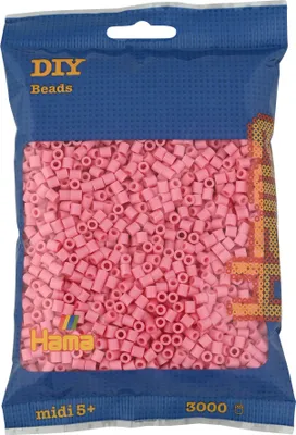Image de Hama Sachet de 3000 perles à repasser midi rouge clair