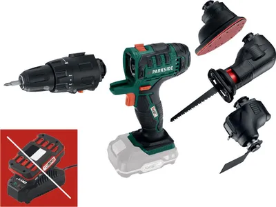 Produktbild von PARKSIDE® 4-in-1 Akku-Kombigerät PKGA 20-Li A1 (ohne Akku / ohne Ladegerät)