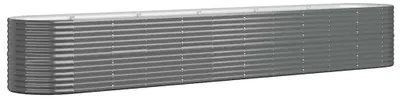 Productafbeelding van vidaXL Verhoogde plantenbak, verzinkt staal, 440x80x68 cm, antraciet