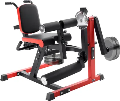 Image de VEVOR Extenseur de jambes et machine à curl, extenseur rotatif de jambes assis pour les cuisses, appareil réglable pour exercices spéciaux du bas du corps, banc d'entraînement de studio de fitness à domicile, capacité de charge 250 kg
