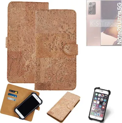 Produktbild von K-S-Trade Hülle kompatibel mit Samsung Galaxy Note20 Ultra  Kork Handyhülle Cover  Schutzhülle TPU Case Bumper in Hellbraun, (1x)