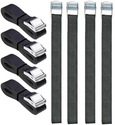 Produktbild von Klemband met kliksluiting, 40CM lang, 8mm dik, bevestigingsband voor fiets, motor en bagage.