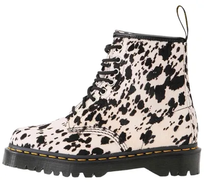 Produktbild von Dr. Martens 1460 Bex in Weiß mit schwarzem Dalmatiner-Muster, Damenmodell – Größe 4 UK – 37 EU – 6 US / Weiß und Schwarz