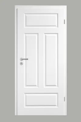 Produktbild von Pertura Zimmertür Pila 04Q weiß lackiert (ähnlich RAL 9010) 98,5x198,5 cm Rechts