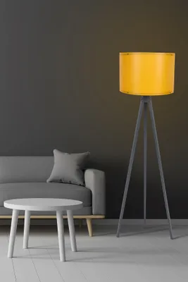 Produktbild von Opviq, 110, Stehlampen, Gelb, MDF, 38 x 38 x 145 cm