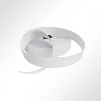 Produktbild von Lysel® Klettband Flauschband selbstklebend Hotmelt Universalkleber weiß Breite 20mm VE 25 Meter