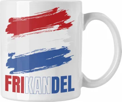 Produktbild von Trendation - Holland Fan Tasse Geschenk Holländer Frikande Kaffee-Becher (Weiß)