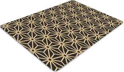 Produktbild von Stuhlunterlage Bürostuhlunterlage 120 cm x 90 cm Bodenmatte Bürostuhlunterlage - Würfel und Punkte