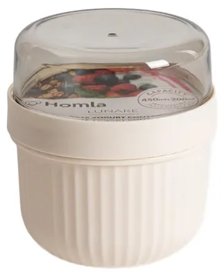 Zdjęcie produktu dla HOMLA Pojemnik LUNARE na jogurt śmietankowy 450 ml + 200ml