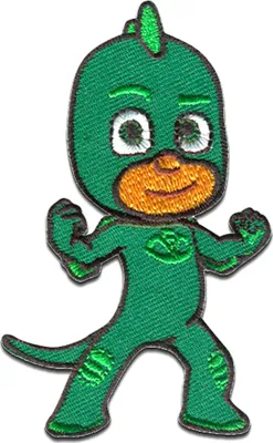Produktbild von Disney © Pj Masks Pyjamahelden Gekko 1 - Aufnäher, Bügelbild, Aufbügler, Applikationen, Patches, Flicken, Größe: 5,0 x 8,0 cm