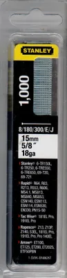Produktbild von Stanley 1000 Stück Nägel 15 mm für Nageltacker 6-TRE550/6, TRE650, 1-SWK-BN0625T