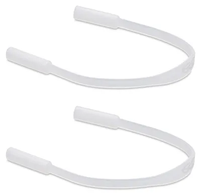 Produktbild von kwmobile Antirutsch Brillenband für Brillenbügel Set - 2x Silikon Sportband für Brille - Matt Transparent - Länge: 17 cm