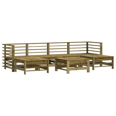 Produktbild von 7-tlg. Garten-Lounge-Set Kiefernholz Imprägniert