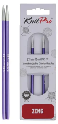 Immagine prodotto di punte d'ago intercambiabili ZING 3,75 mm 13 cm ametista 1 paio