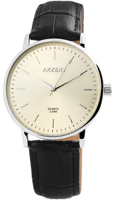 Produktbild von AKZENT EXCLUSIVE Herrenuhr mit Kunstlederionsarmband