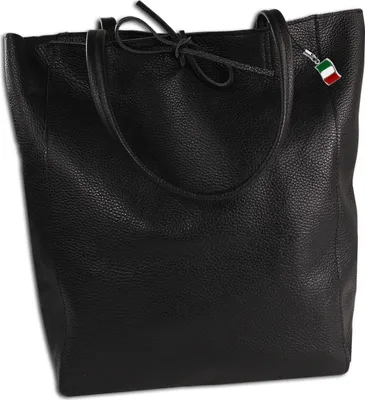 Immagine prodotto di Florence borsa in pelle shopper a tracolla nera OTM107S