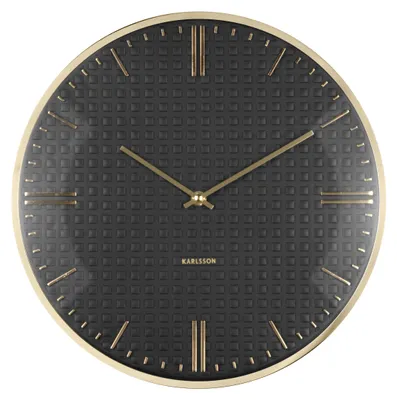 Produktbild von WANDUHR Riqueza - Schwarz - 35/35/ cm