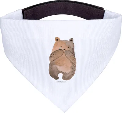 Produktbild von Mr. & Mrs. Panda Halstuch Bär Verlust - Weiß - Geschenk, Teddy, Für Hunde, Hundeschal, Trauer Trauergeschenk Traurig Trösten Trost Liebeskummer, Hund, Tuch