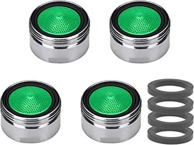 Produktbild von M18 / M20 / M22 / M24 / M28 x 4 Stück Belüfter Wasserhähne Waschbecken Düse Belüfter mit ABS-Filter für Armaturen in Küche und Bad - Gewinde männlich (M20)