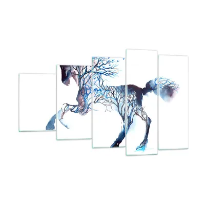 Produktbild von Bilder auf glas - natur malen schön Hengst - 100x60cm - Glasbilder - Wandbilder - Kunstdruck - zum Aufhängen bereit - Wanddekoration aus Glas - Glas Bilder - Wandbild auf Glas - GEG100x60-3123