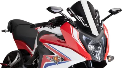 Image de PUIG z-racing écran noir 355x310mm pour Honda cbr f