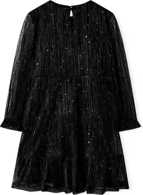 Produktbild von vidaXL Kinderkleid mit Langen Ärmeln Schwarz 92