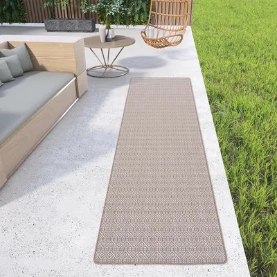 Produktbild von In- und Outdoor Teppich Läufer Beidseitig Cape Cod Taupe Trend, Größe:80x160 cm