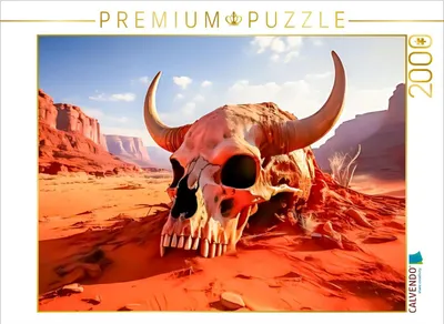 Produktbild von CALVENDO Puzzle Der Wüstenschädel | 2000 Teile Lege-Größe 90x67cm Foto-Puzzle für glückliche Stunden