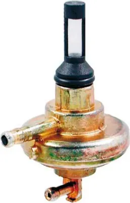 Image de Robinet d'essence à dépression 15mm, 2 raccords pour Gilera DNA 50 / Runner FX FXR SP VX VXR 50 125 180 / Piaggio Free 100