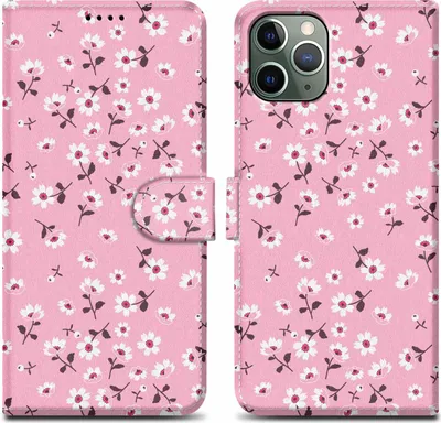 Produktbild von Cadorabo Schutzhülle für Apple iPhone 11 PRO Hülle Design Rosa Handyhülle Schutzhülle Etui Magnetisch Case Cover