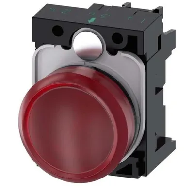 Immagine prodotto di Spia Siemens rossa piatta 24 V/AC, 24 V/DC SIRIUS ACT 3SU1102-6AA20-1AA0 1 pz