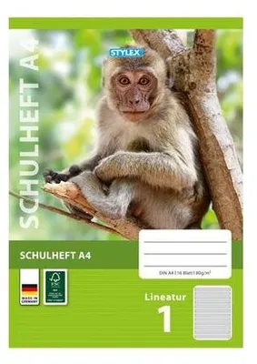 Produktbild von Stylex Schulheft DIN A4, 16 Blatt – Lineatur 1