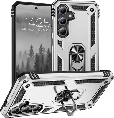 Produktbild von Armor Outdoor Handyhülle für Samsung Galaxy S25 FE Handy Panzer Case Cover Schutzhülle Farbe: Silber
